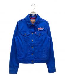 LEVI'S×NFL（リーバイス×エヌエフエル）の古着「Twill Trucker Button-Up」｜ブルー×レッド