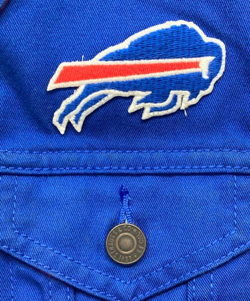 LEVI'S（リーバイス）LEVI'S (リーバイス) NFL (エヌエフエル) Twill Trucker Button-Up ブルー×レッド サイズ:SIZE Sの古着・服飾アイテム