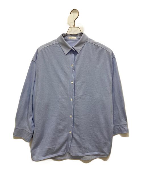 BALLSEY（ボールジィ）BALLSEY (ボールジィ) ジャージーコンビシャツカーディガン ブルー サイズ:SIZE S 未使用品の古着・服飾アイテム