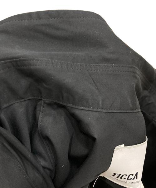 ticca（ティッカ）ticca (ティッカ) コットンスクエアショーロスリーブワンピース ブラック サイズ:FREEの古着・服飾アイテム