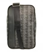 LACOSTEラコステ）の古着「ザ ブレンド グレインテクスチャーショルダーバッグ」｜ブラック