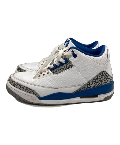 NIKE（ナイキ）NIKE (ナイキ) AIR JORDAN 3 RETRO ホワイト×ブルー サイズ:27の古着・服飾アイテム