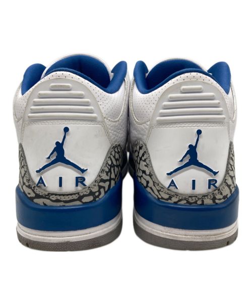 NIKE（ナイキ）NIKE (ナイキ) AIR JORDAN 3 RETRO ホワイト×ブルー サイズ:27の古着・服飾アイテム