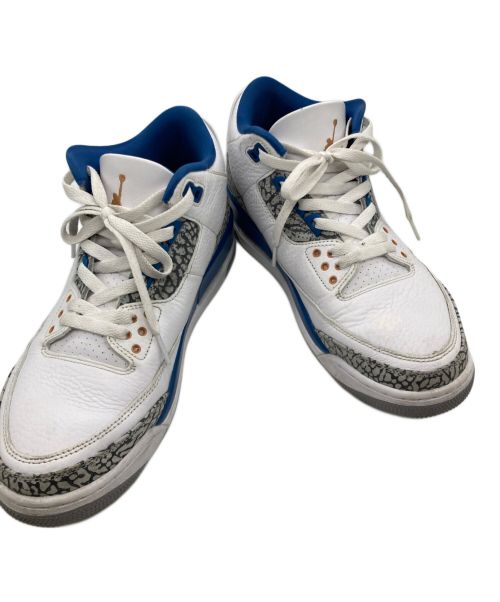 NIKE（ナイキ）NIKE (ナイキ) AIR JORDAN 3 RETRO ホワイト×ブルー サイズ:27の古着・服飾アイテム