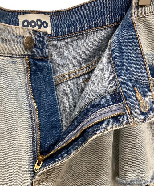 9090（9090）9090 (9090) King Logo Damage Denim インディゴ サイズ:SIZE XLの古着・服飾アイテム