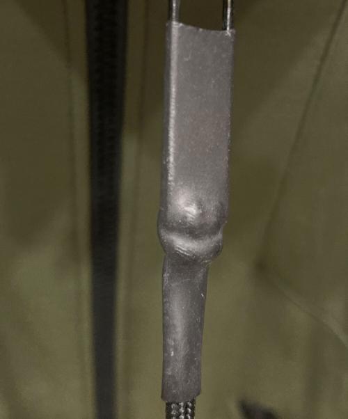 DIESEL（ディーゼル）DIESEL (ディーゼル) フェイクレザーパーカー オリーブ サイズ:Sの古着・服飾アイテム