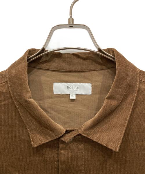 ROSSO（ロッソ）ROSSO (ロッソ) ストレッチコーデュロイブルゾン ブラウン サイズ:SIZE XLの古着・服飾アイテム