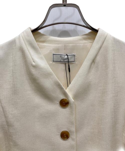 Noela（ノエラ）Noela (ノエラ) リネンライクレイヤードスタイルワンピース ホワイト サイズ:Ⅿの古着・服飾アイテム