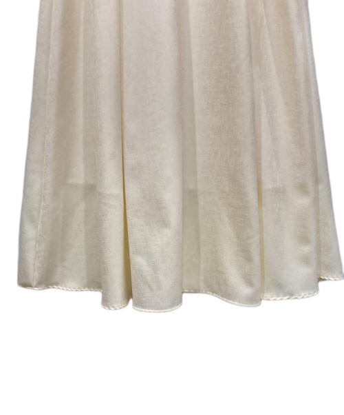 Noela（ノエラ）Noela (ノエラ) リネンライクレイヤードスタイルワンピース ホワイト サイズ:Ⅿの古着・服飾アイテム