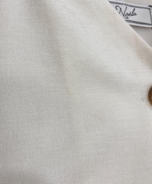 Noela（ノエラ）Noela (ノエラ) リネンライクレイヤードスタイルワンピース ホワイト サイズ:Ⅿの古着・服飾アイテム