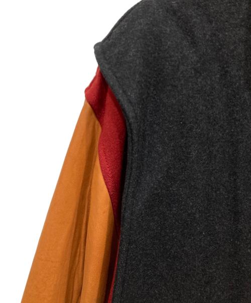 GANT（ガント）GANT (ガント) 90s ウールレザーアワードジャケット グレー×ブラウン サイズ:SIZE Lの古着・服飾アイテム