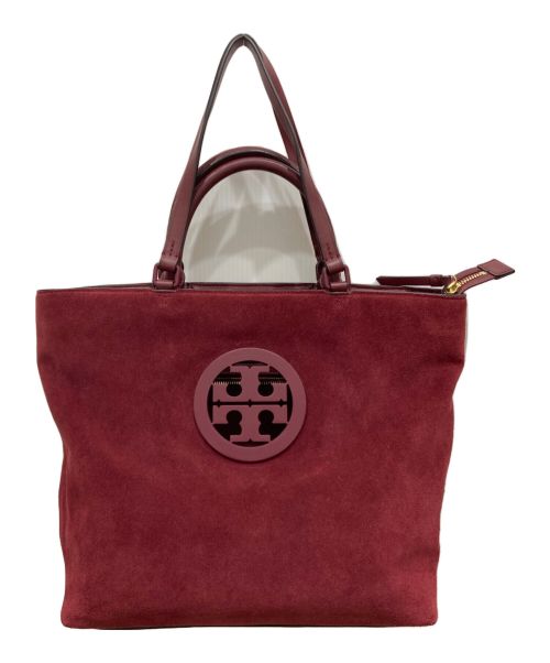 TORY BURCH（トリーバーチ）TORY BURCH (トリーバーチ) スウェードトートバッグ ワインレッドの古着・服飾アイテム