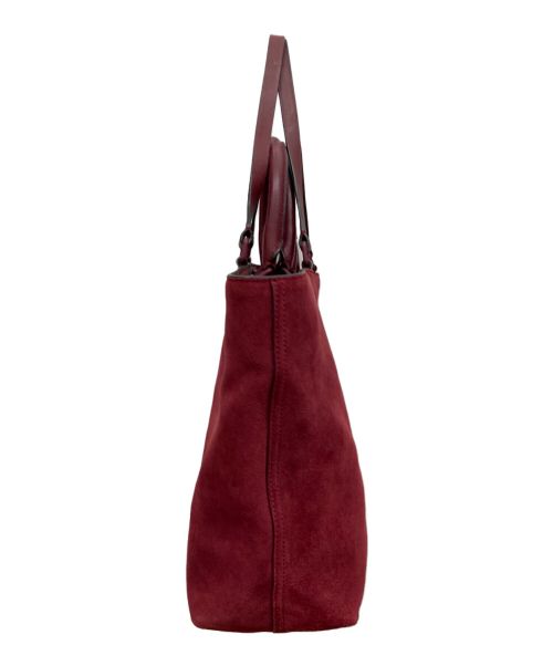 TORY BURCH（トリーバーチ）TORY BURCH (トリーバーチ) スウェードトートバッグ ワインレッドの古着・服飾アイテム