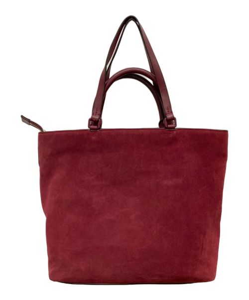TORY BURCH（トリーバーチ）TORY BURCH (トリーバーチ) スウェードトートバッグ ワインレッドの古着・服飾アイテム