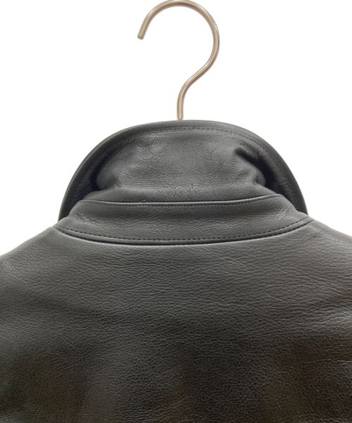 CHALLENGER（チャレンジャー）CHALLENGER (チャレンジャー) LEATHER RIDERS JACKET　レザージャケット ブラック サイズ:Mの古着・服飾アイテム