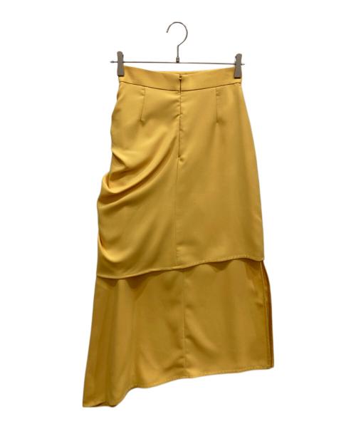ELIN（エリン）ELIN (エリン) サイドギャザースカート イエロー サイズ:SIZE 36の古着・服飾アイテム