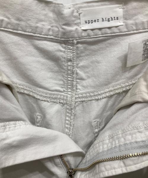 upper hights（アッパーハイツ）upper hights (アッパーハイツ) Spick & Span (スピックアンドスパン) 別注 THE LAZY STRAIGHT ホワイト サイズ:25 未使用品の古着・服飾アイテム