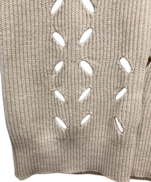 CITY（シティ）CITY (シティ) LEAF HOLE VEST ニットベスト ベージュ サイズ:2の古着・服飾アイテム