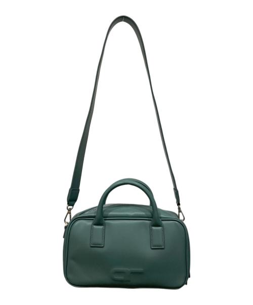 Adam et Rope（アダム エ ロペ）Adam et Rope (アダム エ ロペ) スクエアボストンバッグ ブルーの古着・服飾アイテム