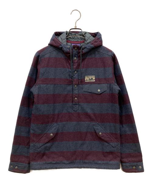 Patagonia（パタゴニア）Patagonia (パタゴニア) リクレイルドウールスナップT ネイビー×ボルドー サイズ:SIZE XSの古着・服飾アイテム