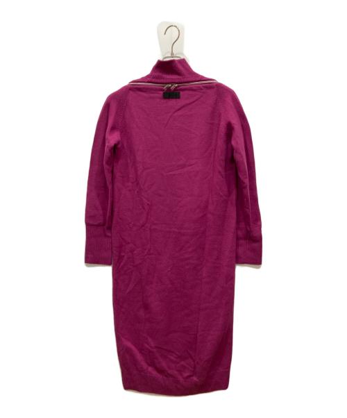 DIESEL（ディーゼル）DIESEL (ディーゼル) ファスナーニットワンピース パープル サイズ:Sの古着・服飾アイテム