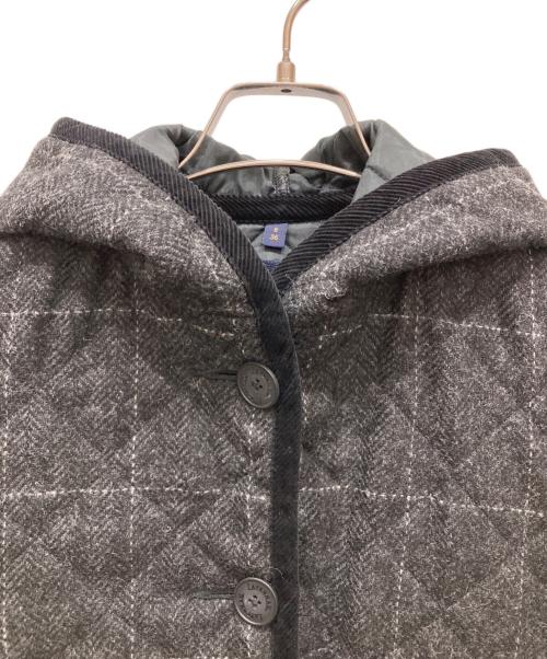 LAVENHAM（ラベンハム）LAVENHAM (ラベンハム) キルティングフーデットコート グレー サイズ:36の古着・服飾アイテム