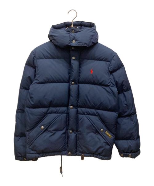 POLO RALPH LAUREN（ポロ・ラルフローレン）POLO RALPH LAUREN (ポロ・ラルフローレン) 2WAYフーデットダウンジャケット ネイビー サイズ:SIZE XSの古着・服飾アイテム