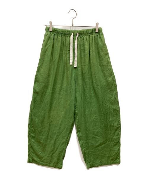 BEAMS BOY（ビームスボーイ）BEAMS BOY (ビームスボーイ) リネンソリッドイージーパンツ グリーン サイズ:freeの古着・服飾アイテム