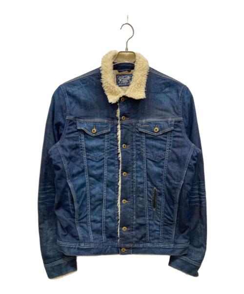 DIESEL（ディーゼル）DIESEL (ディーゼル) 00’ｓボアデニムジャケット インディゴ サイズ:SIZE 2の古着・服飾アイテム