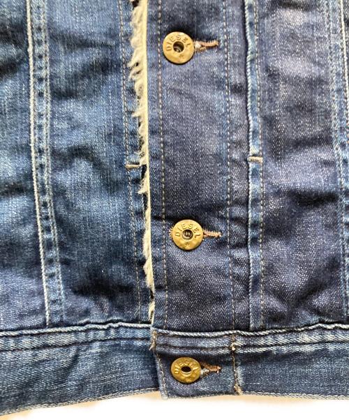 DIESEL（ディーゼル）DIESEL (ディーゼル) 00’ｓボアデニムジャケット インディゴ サイズ:SIZE 2の古着・服飾アイテム