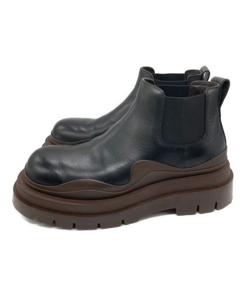 BOTTEGA VENETA（ボッテガベネタ）BOTTEGA VENETA (ボッテガベネタ) タイヤアンクルチェルシーブーツ ブラック サイズ:43の古着・服飾アイテム