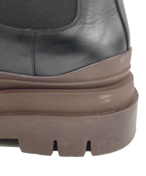BOTTEGA VENETA（ボッテガベネタ）BOTTEGA VENETA (ボッテガベネタ) タイヤアンクルチェルシーブーツ ブラック サイズ:43の古着・服飾アイテム