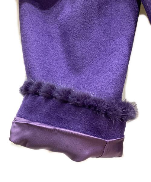LEONARD（レオナール）LEONARD (レオナール) ミンクファーカシミヤセットアップ パープル サイズ:XLの古着・服飾アイテム