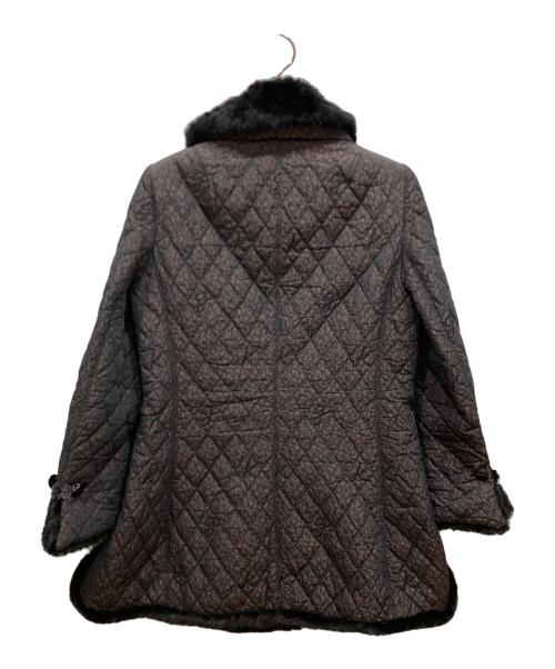 伊太利屋（イタリヤ）伊太利屋 (イタリヤ) ミンクファー中綿コート ブラック サイズ:Ⅿの古着・服飾アイテム