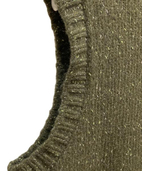 mizuiro-ind（ミズイロインド）mizuiro-ind (ミズイロインド) ロングニットベスト グリーン サイズ:SIZE Freeの古着・服飾アイテム