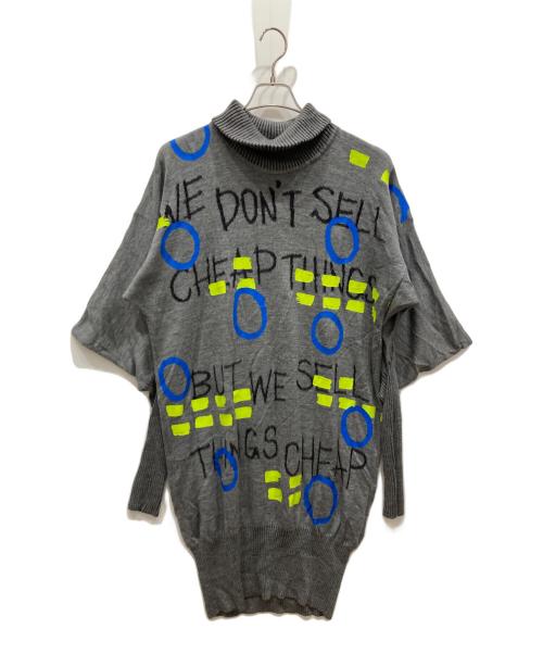 Vivienne Westwood ANGLOMANIA（ヴィヴィアンウエストウッドアングロマニア）Vivienne Westwood ANGLOMANIA (ヴィヴィアンウエストウッドアングロマニア) ニットワンピース グレー サイズ:Ⅿの古着・服飾アイテム