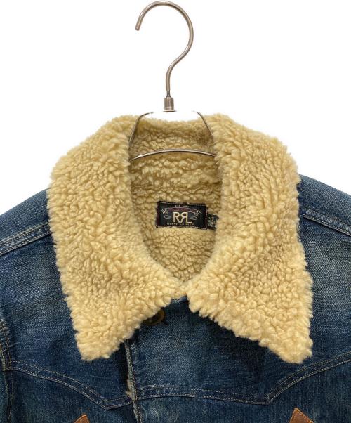RRL（ダブルアールエル）RRL (ダブルアールエル) ウェスタンデニムボアジャケット インディゴ サイズ:Sの古着・服飾アイテム
