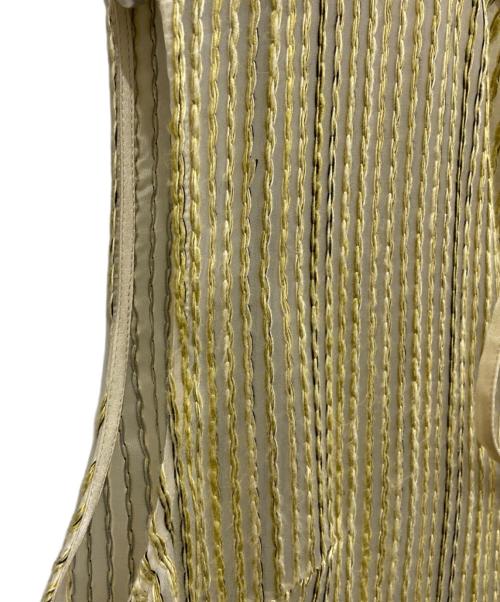 EBONY（エボニー）EBONY (エボニー) Slub Stripe onepiece イエロー サイズ:2の古着・服飾アイテム