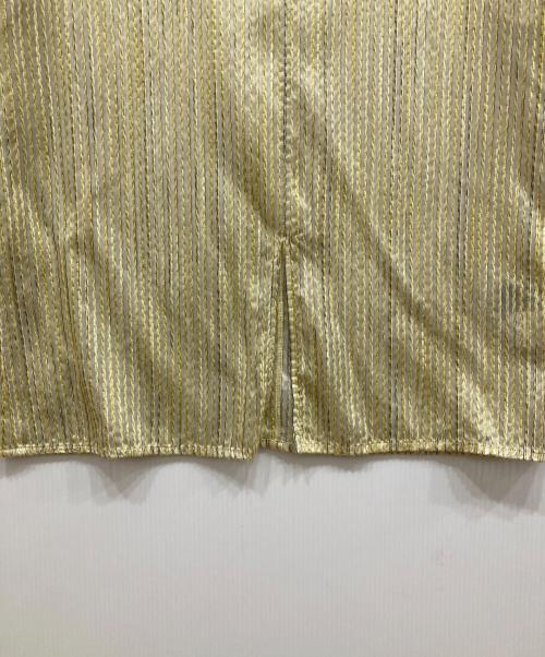 EBONY（エボニー）EBONY (エボニー) Slub Stripe onepiece イエロー サイズ:2の古着・服飾アイテム