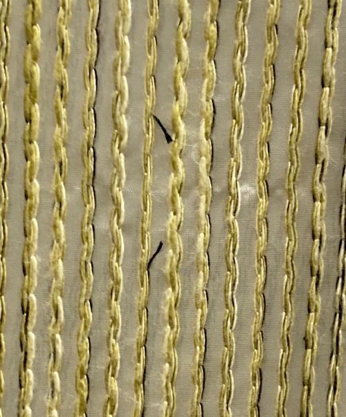 EBONY（エボニー）EBONY (エボニー) Slub Stripe onepiece イエロー サイズ:2の古着・服飾アイテム