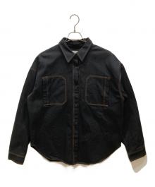 TODAYFUL（トゥデイフル）の古着「Cottontwill Over Shirts」｜ブラック