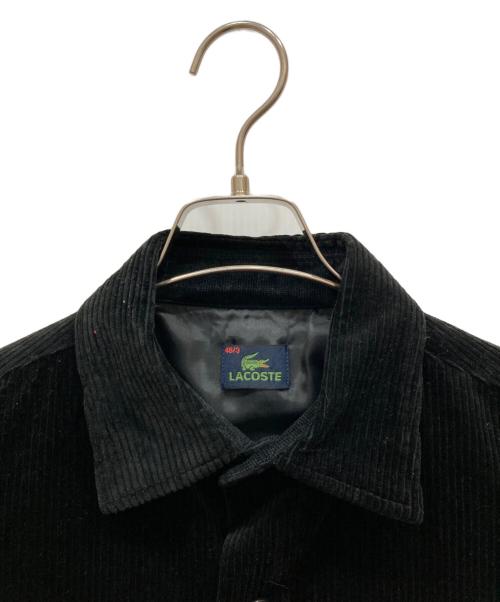 LACOSTE（ラコステ）LACOSTE (ラコステ) Corduroy Oversized Loosely Jacket ブラック サイズ:SIZE 48の古着・服飾アイテム