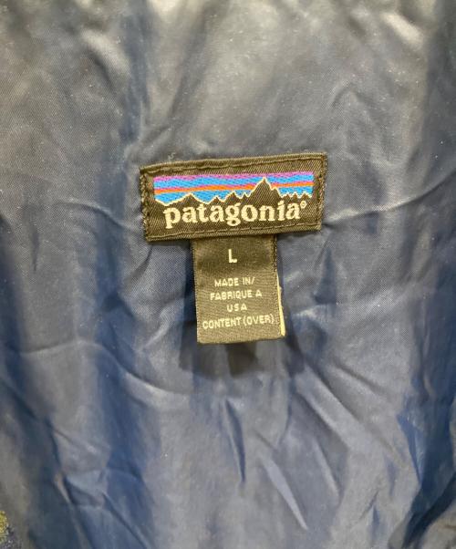Patagonia（パタゴニア）Patagonia (パタゴニア) 90’ｓ タペストリー柄シンチラオーバーシャツ ネイビー サイズ:Lの古着・服飾アイテム