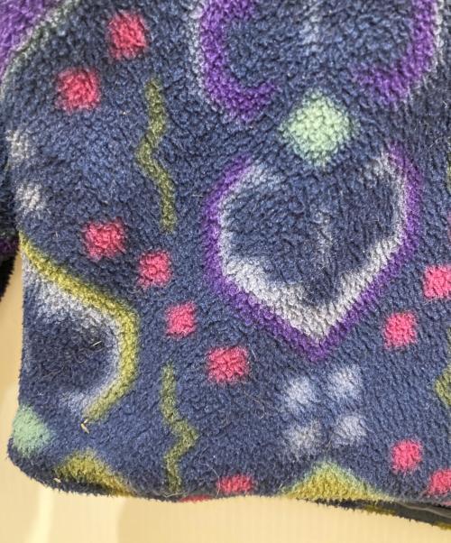 Patagonia（パタゴニア）Patagonia (パタゴニア) 90’ｓ タペストリー柄シンチラオーバーシャツ ネイビー サイズ:Lの古着・服飾アイテム