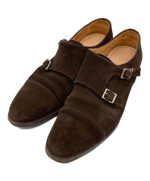 berwick（バーウィック）berwick (バーウィック) ダブルモンクシューズ ブラウン サイズ:8の古着・服飾アイテム