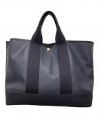 Breath TOPKAPIブレストプカピ）の古着「コッチグレイン ネオレザー トート」｜ネイビー