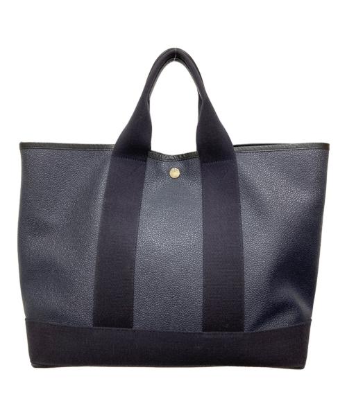 Breath TOPKAPI（ブレストプカピ）Breath TOPKAPI (ブレストプカピ) コッチグレイン ネオレザー トート ネイビーの古着・服飾アイテム