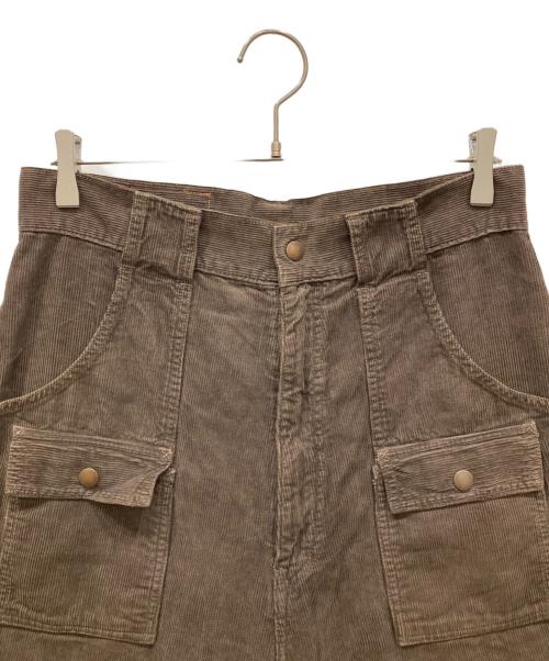 KAPITAL（キャピタル）KAPITAL (キャピタル) シンチバックコーデュロイパンツ ブラウン サイズ:SIZE Lの古着・服飾アイテム