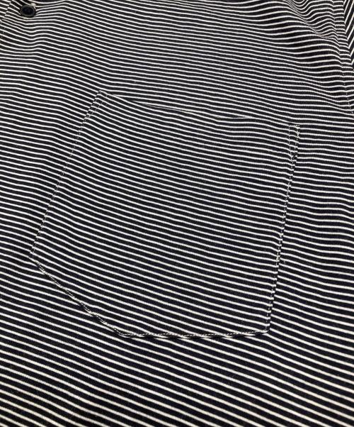 COMOLI（コモリ）COMOLI (コモリ) STEVEN ALAN (スティーブンアラン) 別注ウール天竺半袖シャツ ベージュ×ブラック サイズ:3の古着・服飾アイテム