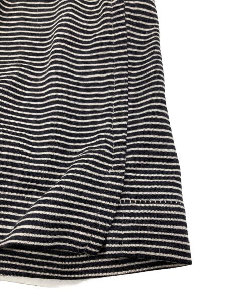 COMOLI（コモリ）COMOLI (コモリ) STEVEN ALAN (スティーブンアラン) 別注ウール天竺半袖シャツ ベージュ×ブラック サイズ:3の古着・服飾アイテム